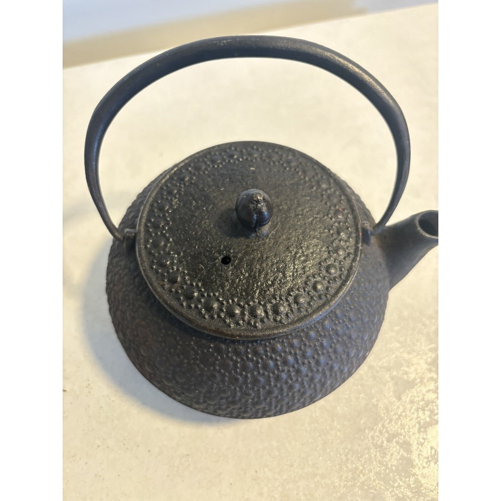 Iwachu Nanbu Tekki Teapot, Used, Cast Iron, Kikko pattern.